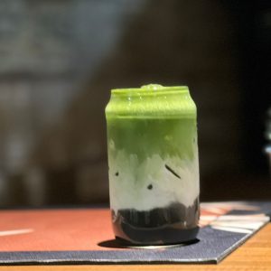 Iced Black Sesame Matcha Latte