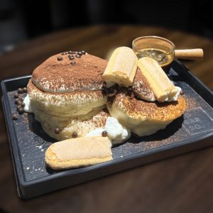 Tiramisu Soufflé Pancakes